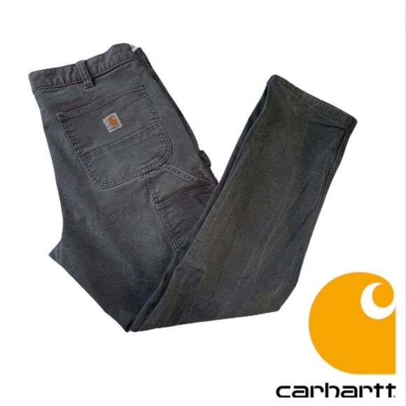 Carhartt Other - Carhartt Denim Cargo Pants Smith Men's Size 34 x 34 Relaxed Fit Dark Gray